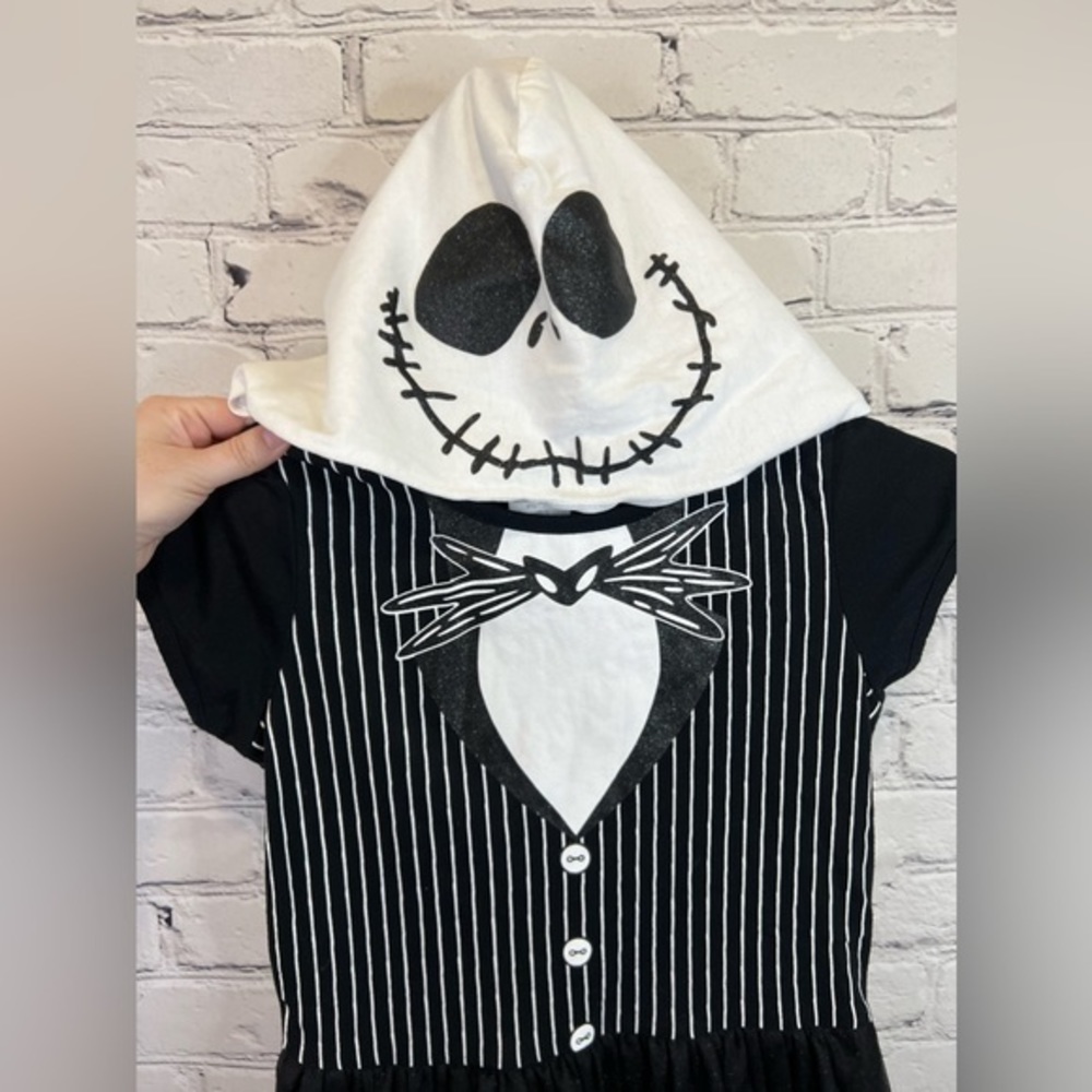 Disney nightmare before‎ Christmas Glitter Jack Skellington girls cosplaydress L - Picture 3 of 9